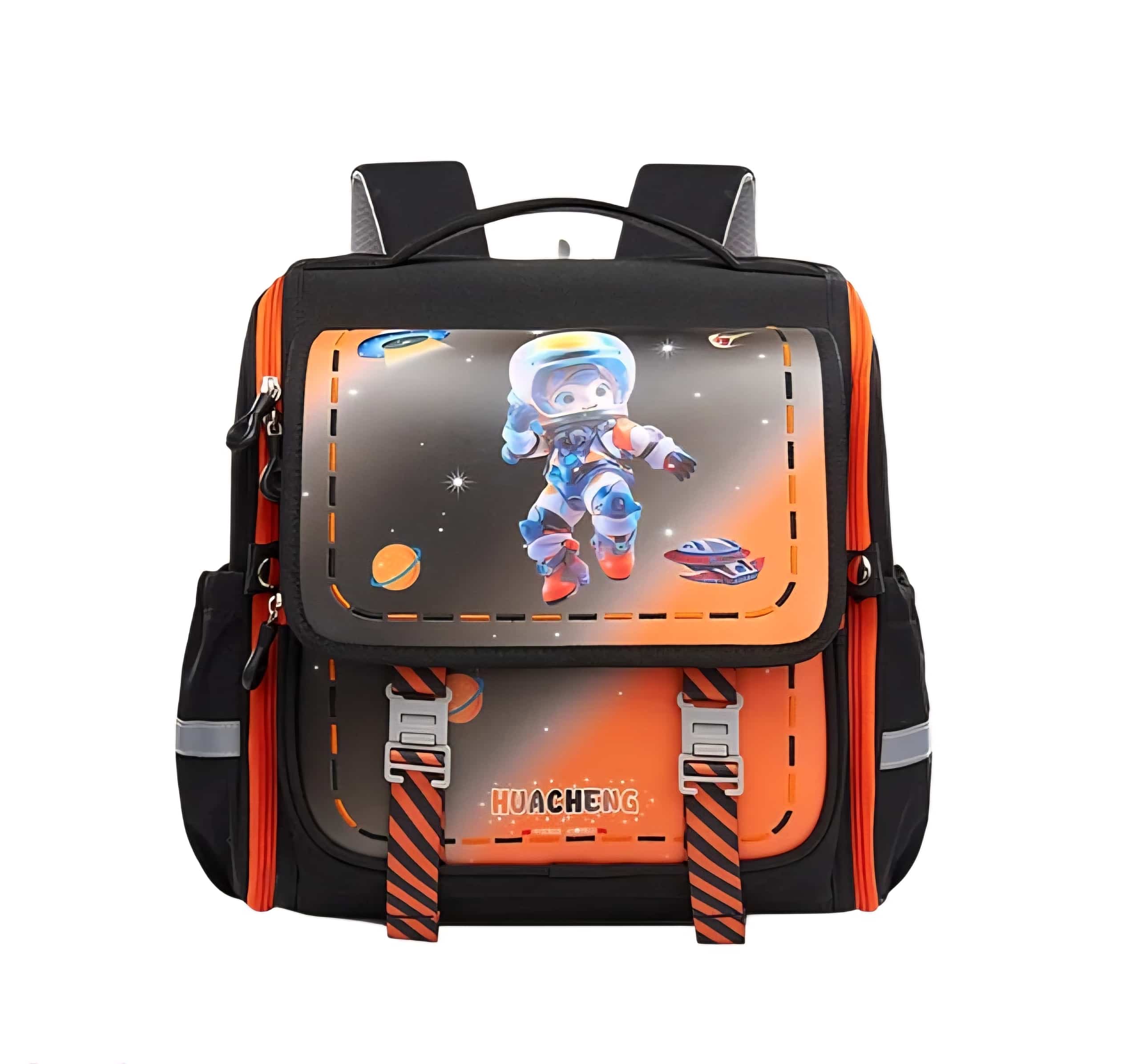 کوله پشتی مدل صندوقی طرح فضانورد پسرانه