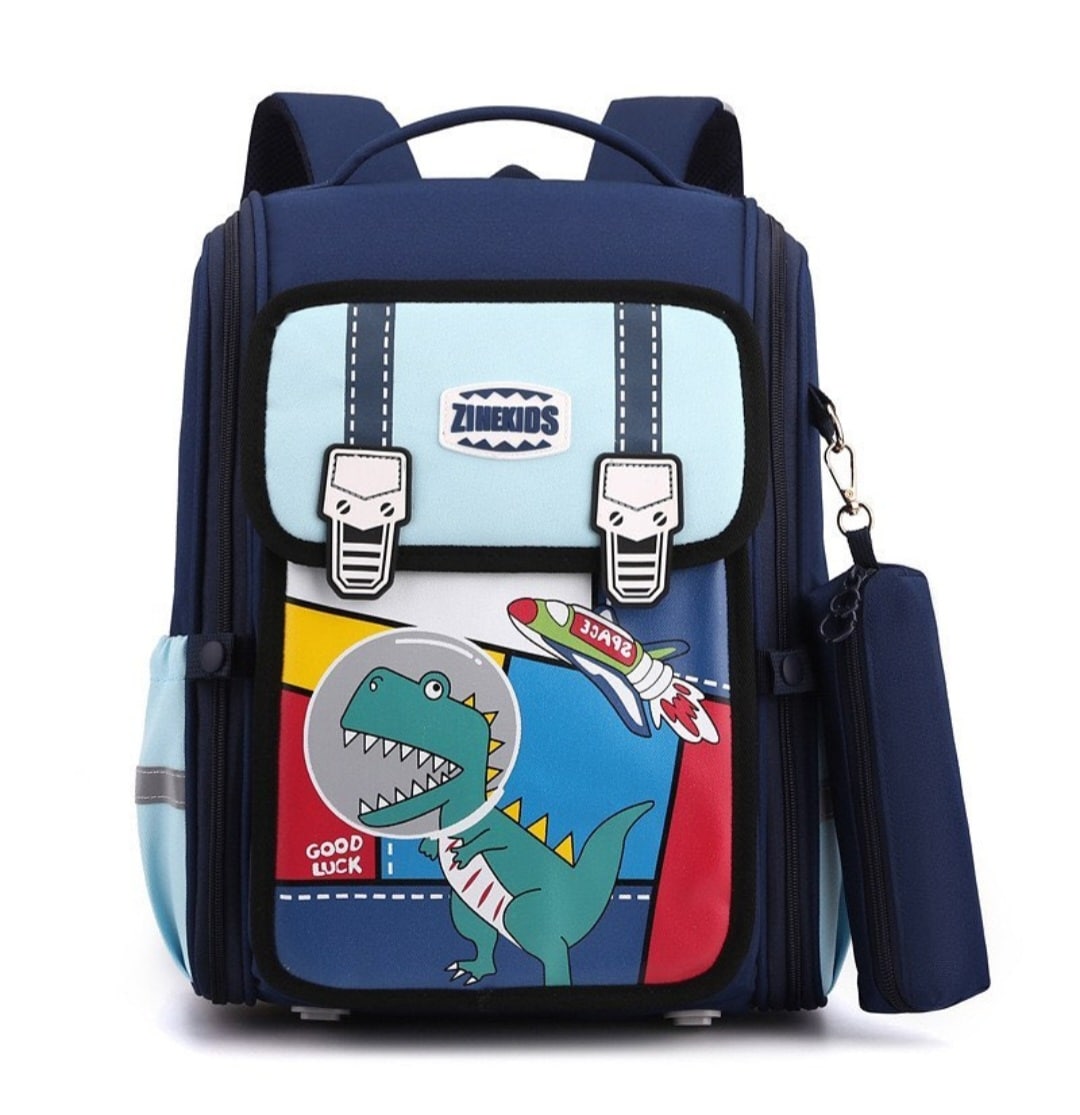 نمای کامل کوله پشتی دایناسوری