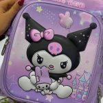 نمای جلویی کوله پشتی دخترانه کرومی