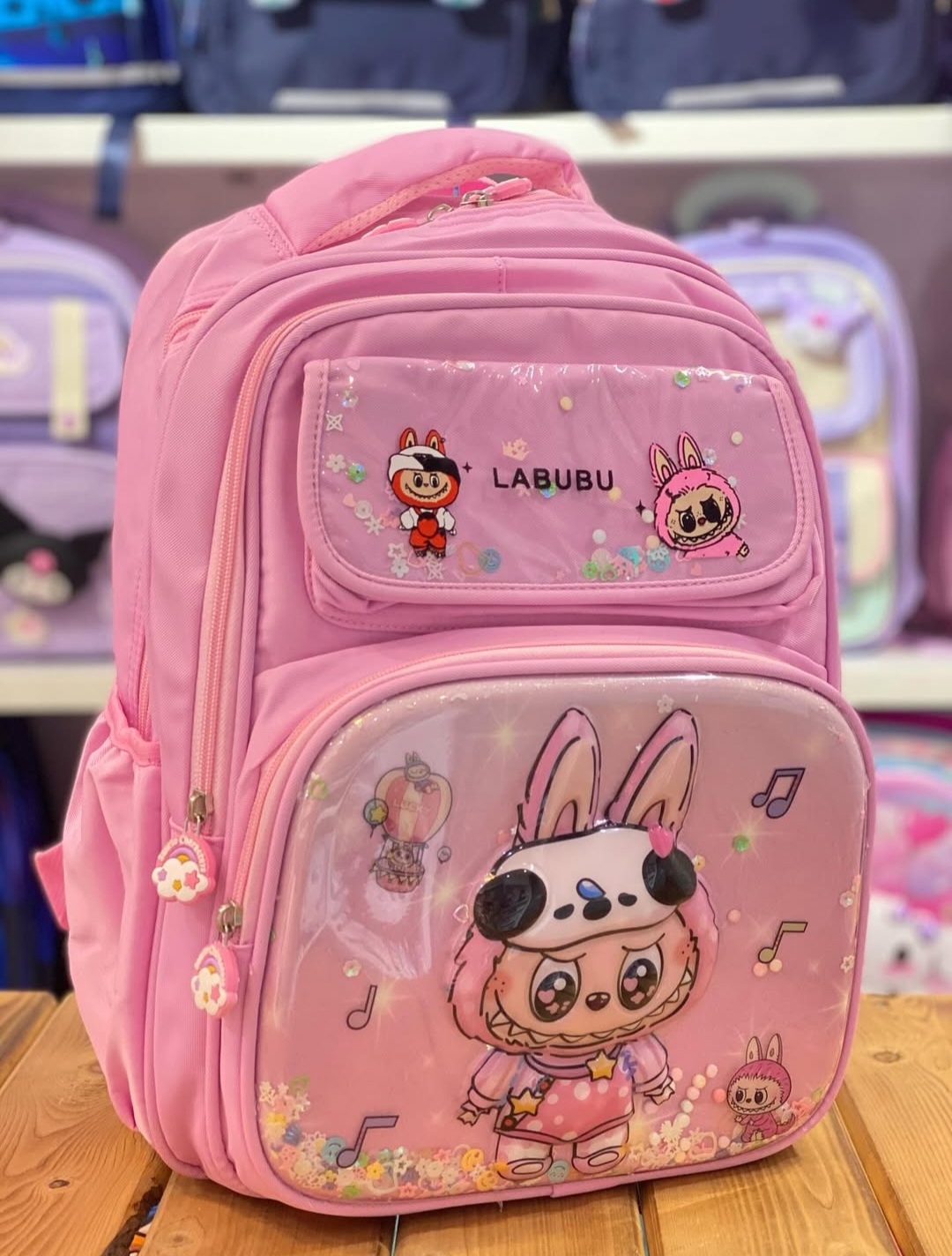 کوله پشتی کودکانه لبوبو با طرح برجسته