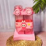 قمقمه لبوبو دو مخزنه رنگ صورتی