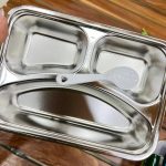 نمای داخلی ظرف غذا استیل طرح لبوبو