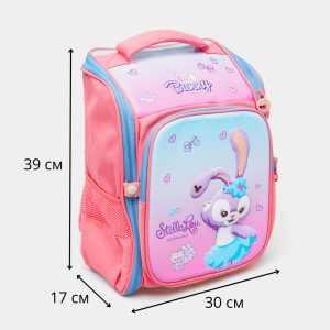 کوله پشتی دخترانه مدل صندوقی طرح خرگوش کد 5545