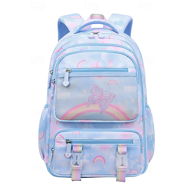 کوله طرح پروانه رنگین کمان رنگ آبی