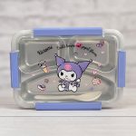 ظرف غذای استیل با طرح کرومی