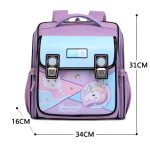 ابعاد کوله پشتی صندوقی طرح یونیکورن