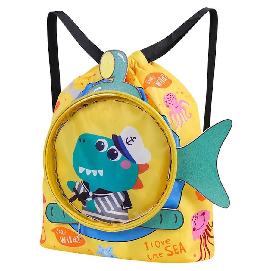 کیف شنا بچگانه طرح دایناسور (زرد)