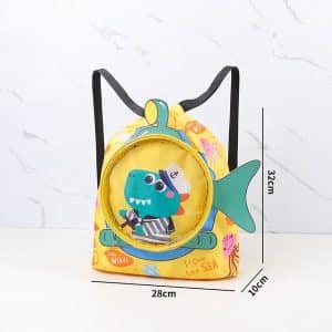 کیف شنا بچگانه طرح دایناسور (زرد)