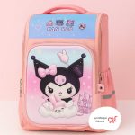 کوله پشتی دخترانه مدلکرومی صندوقی جلو جامدادی کد 8768