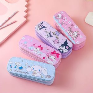 جامدادی دو طبقه کودکانه سانریو (Hello Kitty, My Melody, Cinnamoroll)