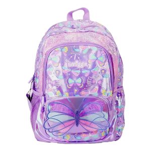 کوله دخترانه برند اسمیگل طرح پروانه کد 1003