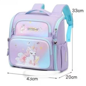 کوله پشتی صندوقی انگلیسی طرح اسب تک شاخ کد 1235