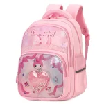 کوله پشتی دخترانه ملودی طرح قلب بالب دار -