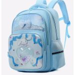 کوله پشتی دخترانه سینامورول طرح قلب بالب دار