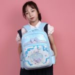 کوله مدرسه دخترانه با طرح آکواریمی همراه دانش آموز