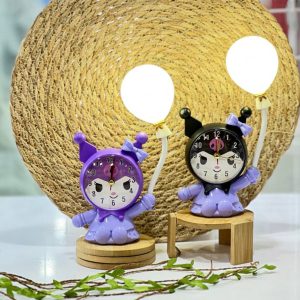 ساعت رومیزی چراغ دار کرومی