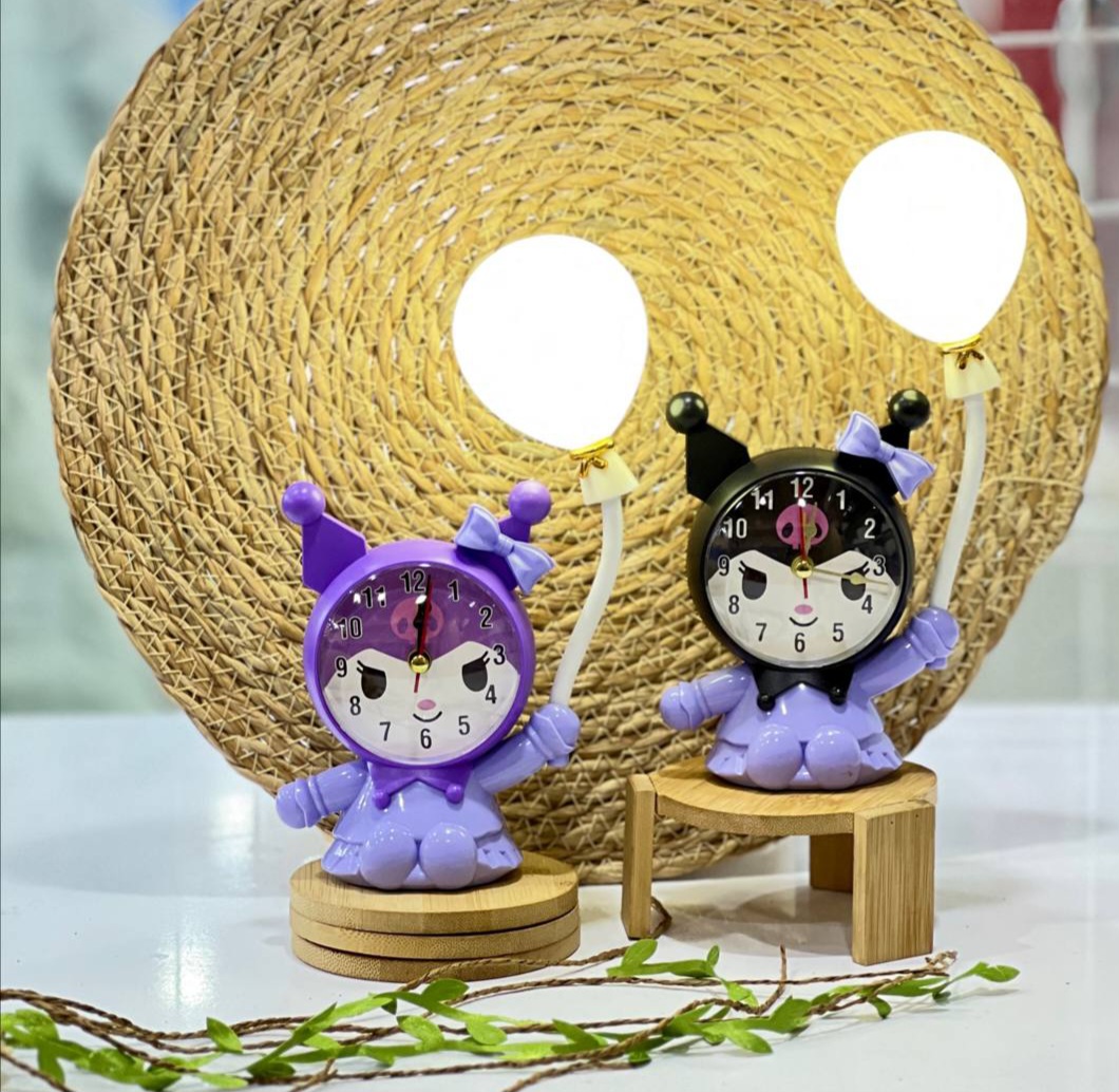 ساعت رومیزی چراغ دار کرومی