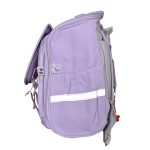 نمای جانبی و نوار دید شب کیف مدرسه دخترانه بنفش کرومی