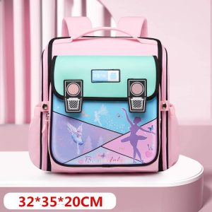 کوله پشتی صندوقی دخترانه طرح پری دریایی کد 8990