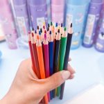 نوک نرم و پررنگ مداد رنگی فانتزی