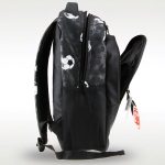 سه زیپ بزرگ و روان کوله پشتی اسمیگل طرح توپ سفید برای دسترسی آسان به وسایل