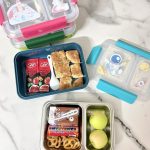 ظرف غذای استیل با خوراکیهای جدا در هر بخش