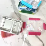 جنس بدنه استیل مقاوم ظرف غذا دو قسمته