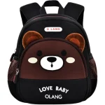 کوله‌پشتی بچگانه مدل تدی برند اولنگ با طرح خرسی قهوه‌ای