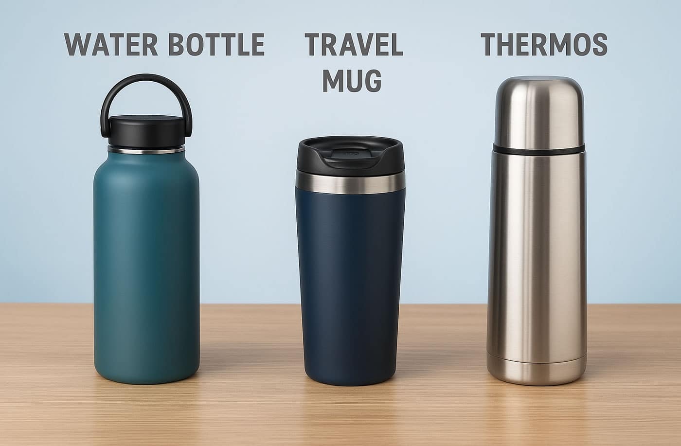 مقایسه قمقمه، تراول ماگ و فلاسک