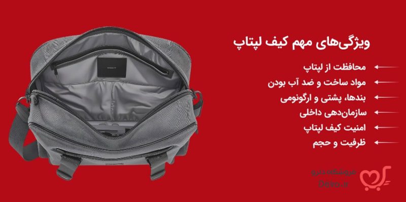 ویژگی مهم قبل از خرید کیف لپتاپ