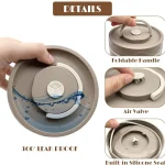 درب پیچی لانچ باکس استیل با واشر سیلیکونی ضدنشتی