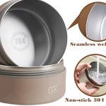 نمای داخلی ظرف استیل دوجداره با سطح براق