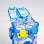 قمقمه دوکاره کودک با لبی آسان‌نوش و نی سیلیکونی نرم