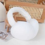 گوشگیر زمستانی سفید شیری با خز نرم