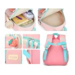 کوله‌پشتی کودک با فضای داخلی منظم برای لوازم مدرسه