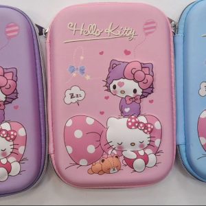 جامدادی کیتی با زیپ کامل و فضای مناسب برای مداد، ماژیک و لوازم تحریر