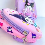 کیف صورتی Korumi با فرم برجسته و طراحی خاص دخترانه با زیپ روان