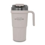 تراول ماگ سیتارایوری ۶۰۰ میلی‌لیتر کرم با بدنه مقاوم و دسته کناری برای حمل آسان