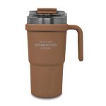 تراول ماگ سیتارایوری ۶۰۰ میلی‌لیتر قهوه‌ای با بدنه مات و استیل دوجداره ۳۰۴