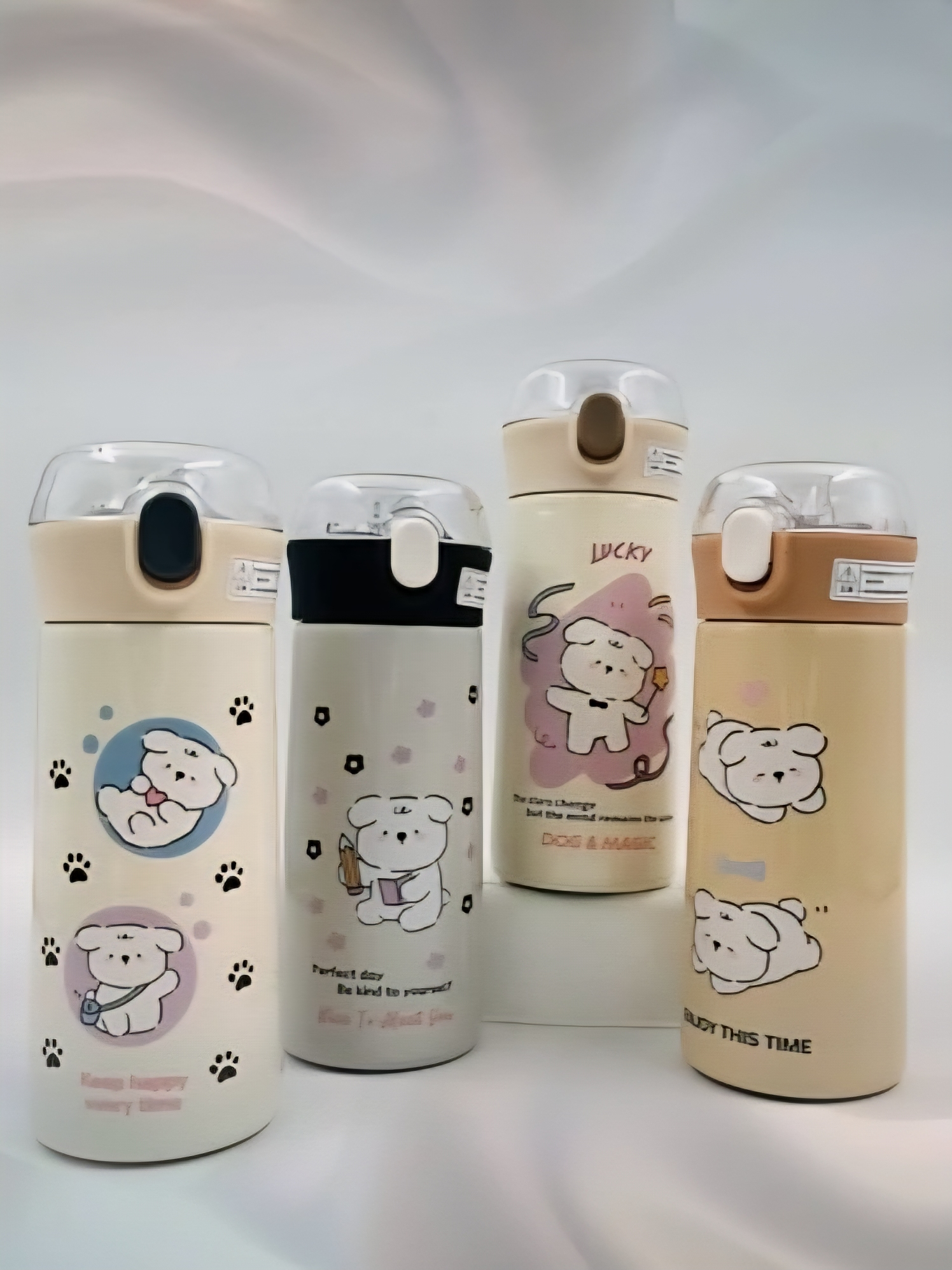 فلاسک استیل دوجداره کودک طرح خرسی مدل H-BW-1440