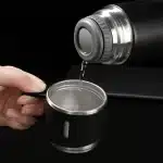 ریختن نوشیدنی گرم بدون چکه از فلاسک