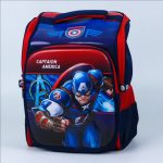 کوله پشتی پسرانه صندوقی طرح کاپیتان آمریکایی 2237 captaion america