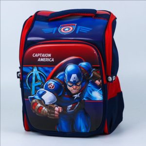 کوله پشتی پسرانه صندوقی طرح کاپیتان آمریکایی 2237 captaion america