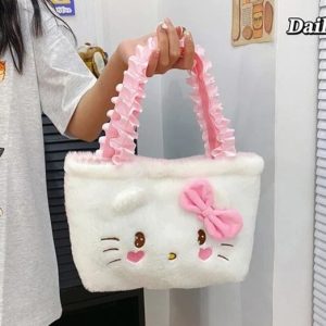 کیف دستی بچه گانه طرح کیتی پاپیونی کد 0356