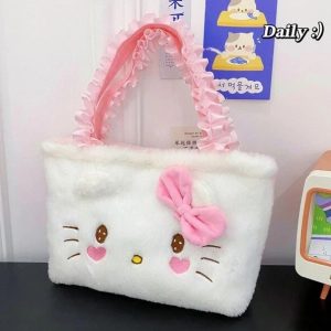 کیف دستی بچه گانه طرح کیتی پاپیونی کد 0356