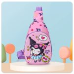 کراس بادی دخترانه کوچک طرح کرومی صورتی