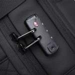 قفل TSA امنیتی و زیپهای مقاوم BBS در کولهپشتی حرفهای BANGE 3028