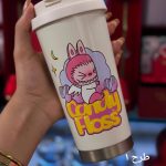 تراول ماگ لبوبو استیل دوجداره با طراحی شیک و وزن سبک