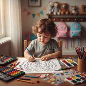 نقاشی کیف مدرسه