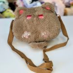 کیف گربه پشمالوی گرد کد 06399 قهوه ای